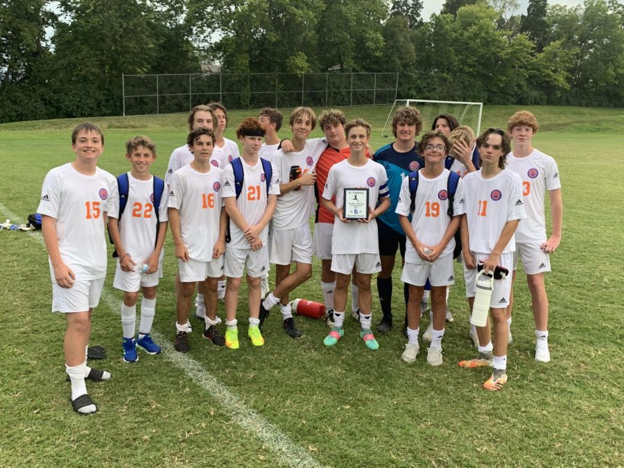 The varsity team placed second place at the St. Dominic Tournament, which was a draw, but determined by goal differential.