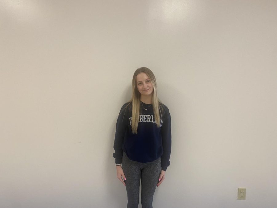 Brooke Reedy ('23) is a hardworking cheerleader and student. 