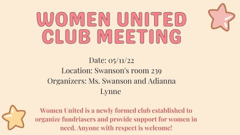 Women United meets for the first time on 11 May.  