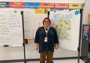 Ms. Dee Elder teaches German and loves to watch her students language skills grow.