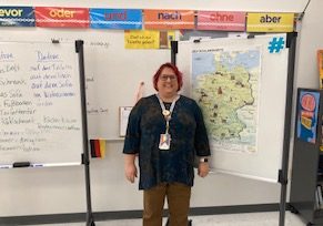 Ms. Dee Elder teaches German and loves to watch her students' language skills grow.