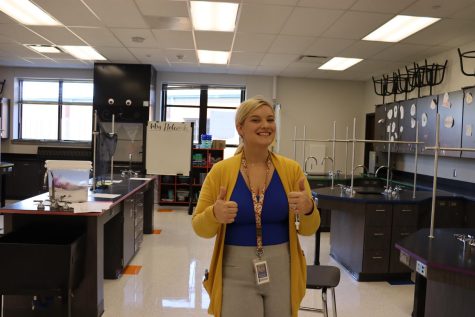 Mrs. Samantha Holcomb teaches PNPS, Physics and Environmental Science.