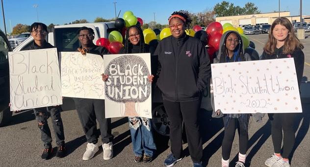 BSU represented their club at the Homecoming Parade with  a lot of spirit.