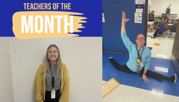 August and September teachers of the month were announced at the last faculty meeting.