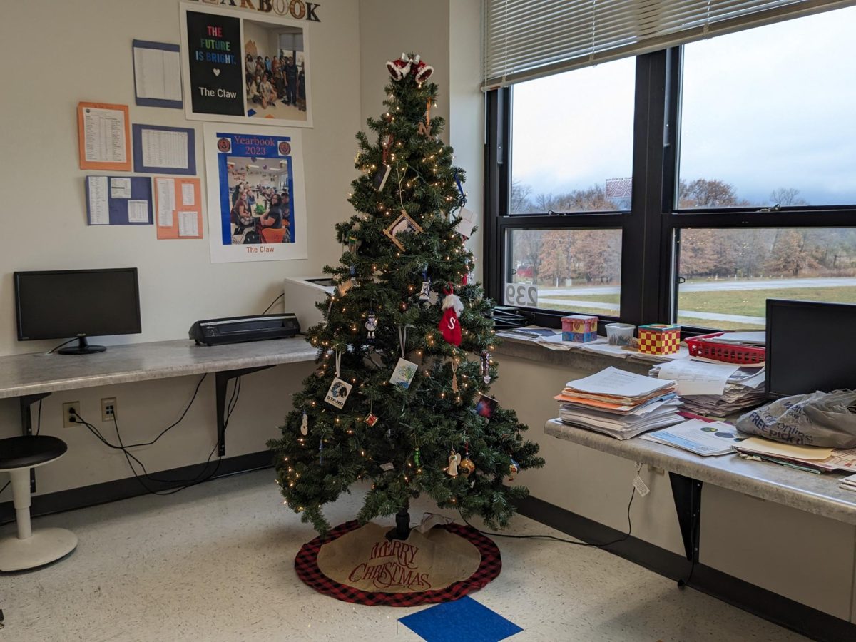 The classrooms and hallways are beginning to look a lot like the holidays.
