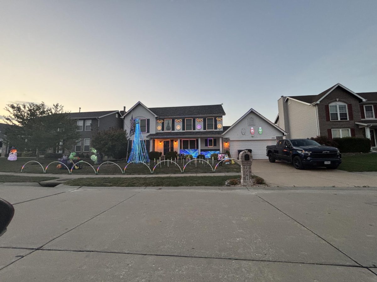 In preparation for Halloween, this neighbor spent their time spookily decorating their house like no other.