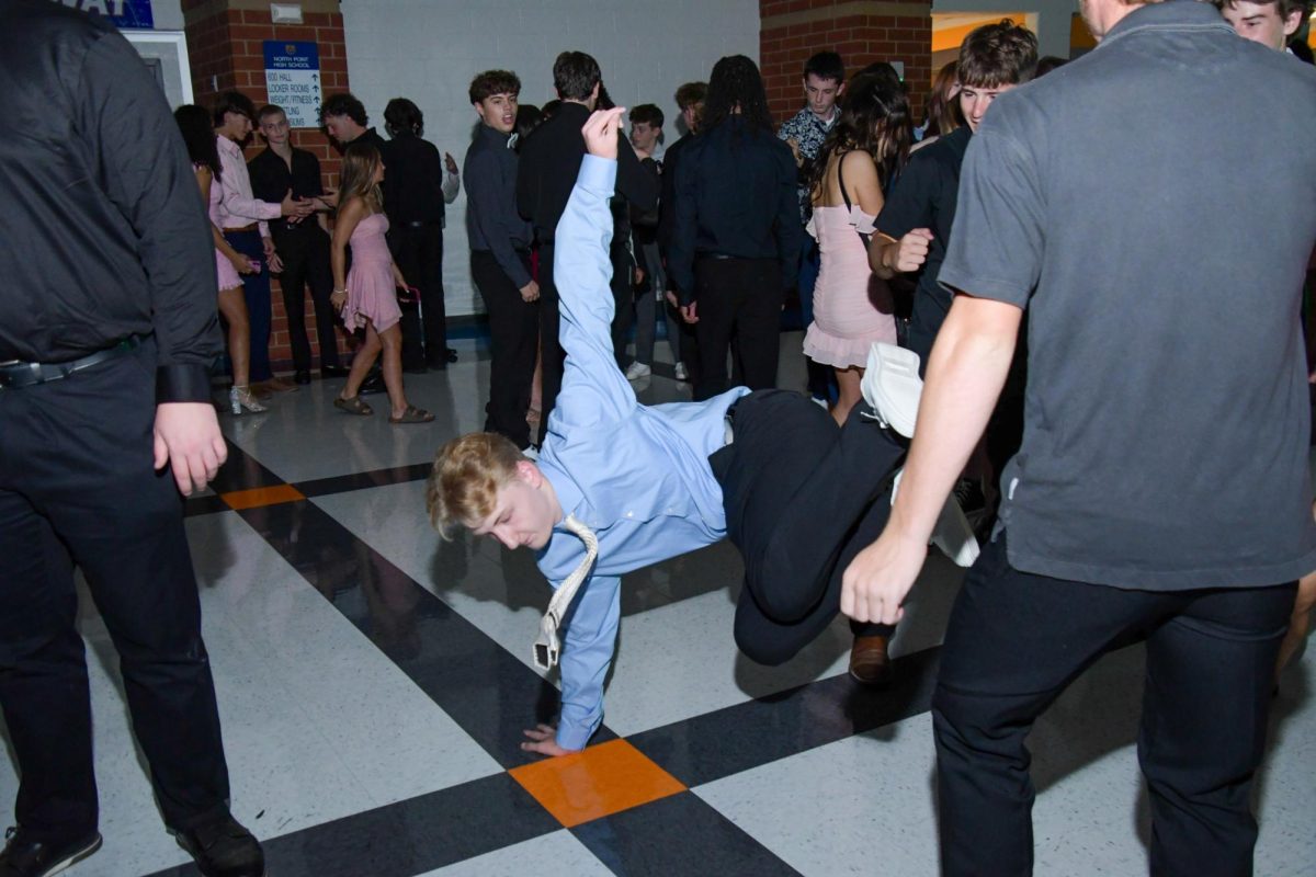 The dance floor is on fire!