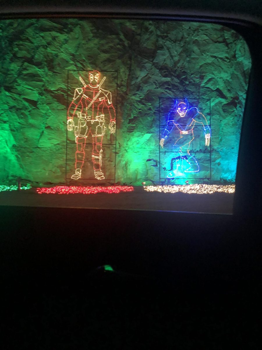 At the Louisville Zoo, they decorated for Christmas with superheroes.