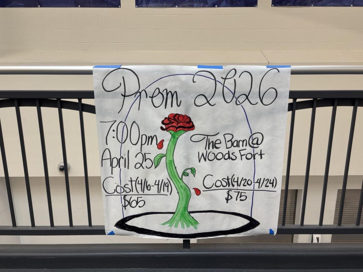 Our schools reminder to get your tickets for this years prom.